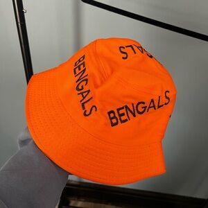 Embroidered Orange Bengals Bucket Hat
